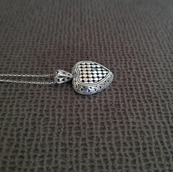 willowbird🪶 Silver🤍 Dotted Heart❤ Pendant Necklace - NWT - Picture 6 of 16